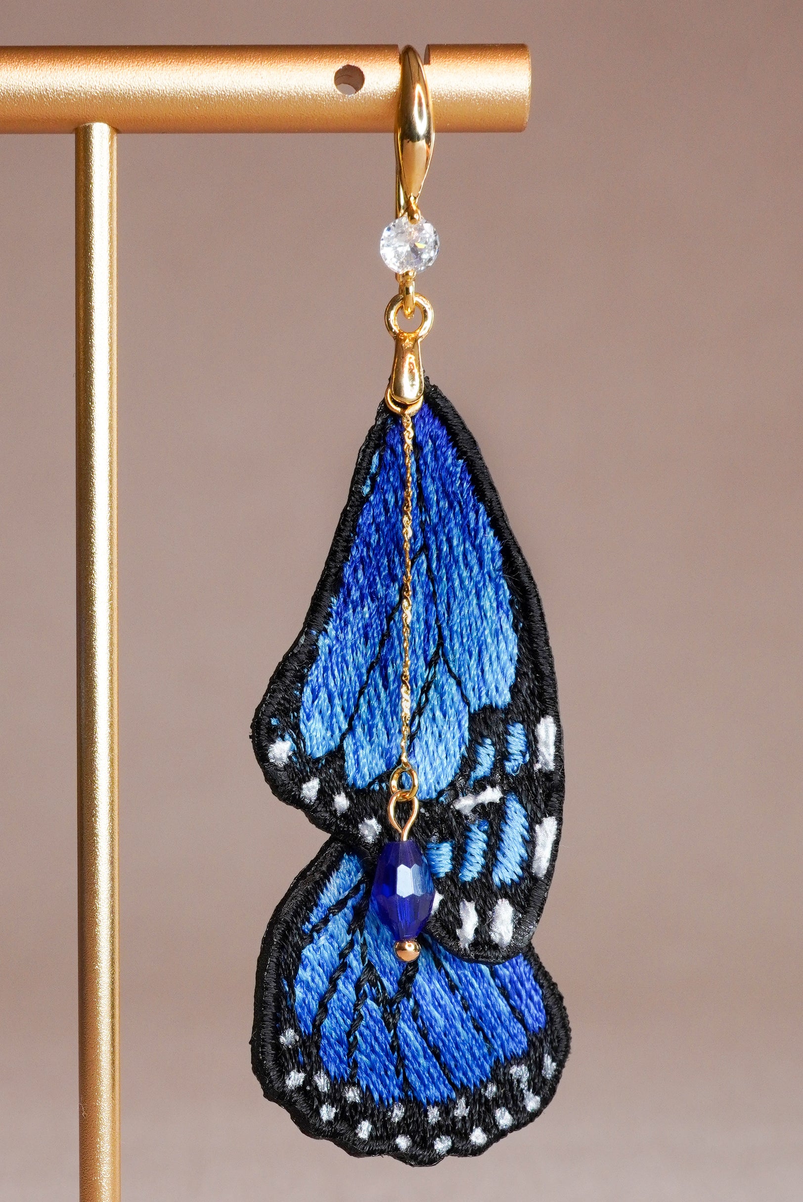 Boucles Ailes de Saphir - Majestueuses