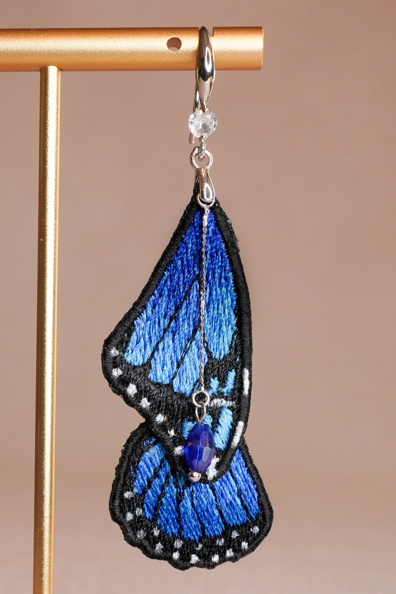 Boucles Ailes de Saphir - Majestueuses