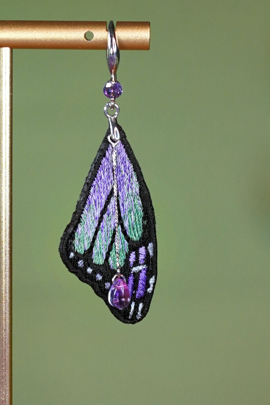 Boucles Ailes d'Améthystes