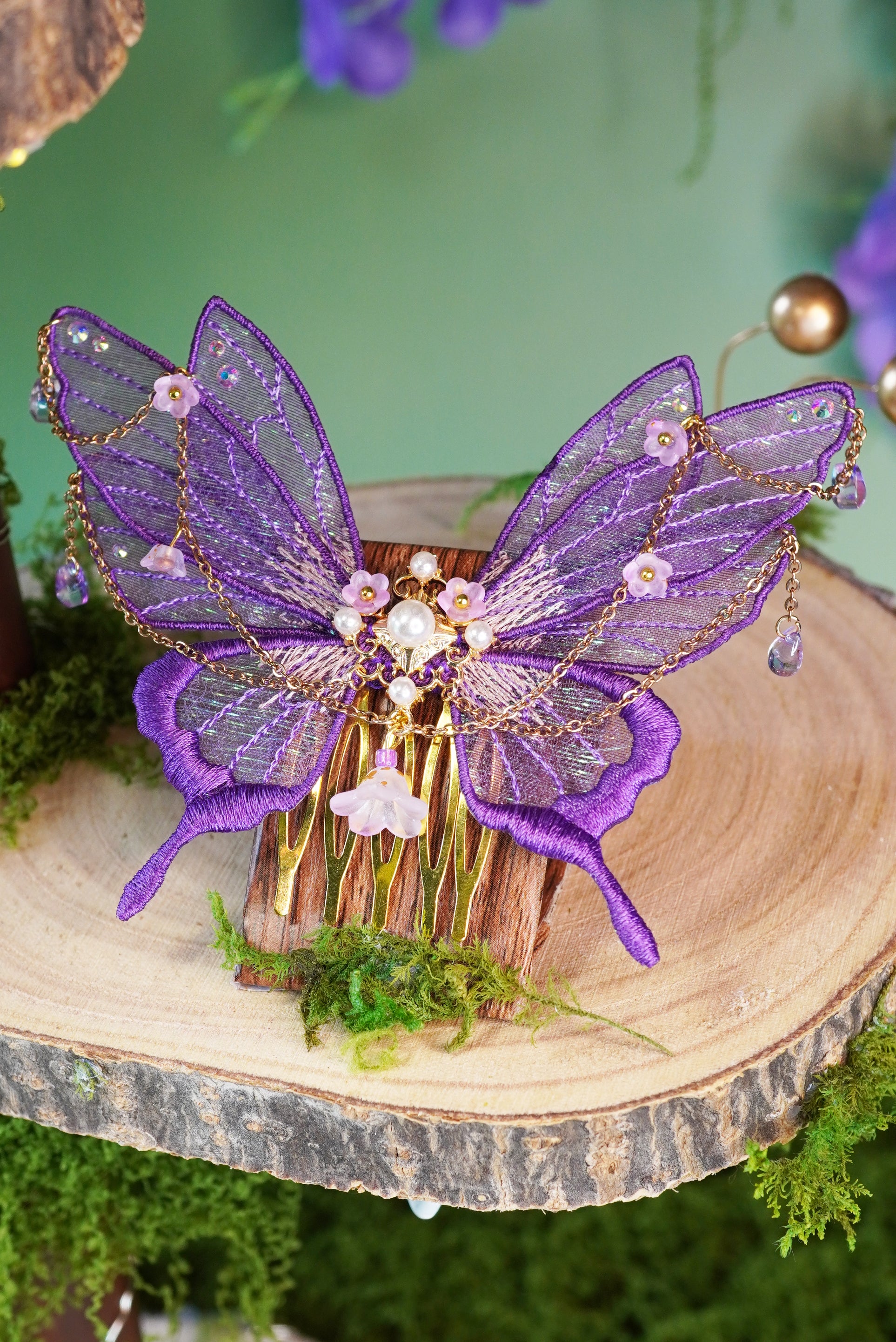 Peigne féérique Violette