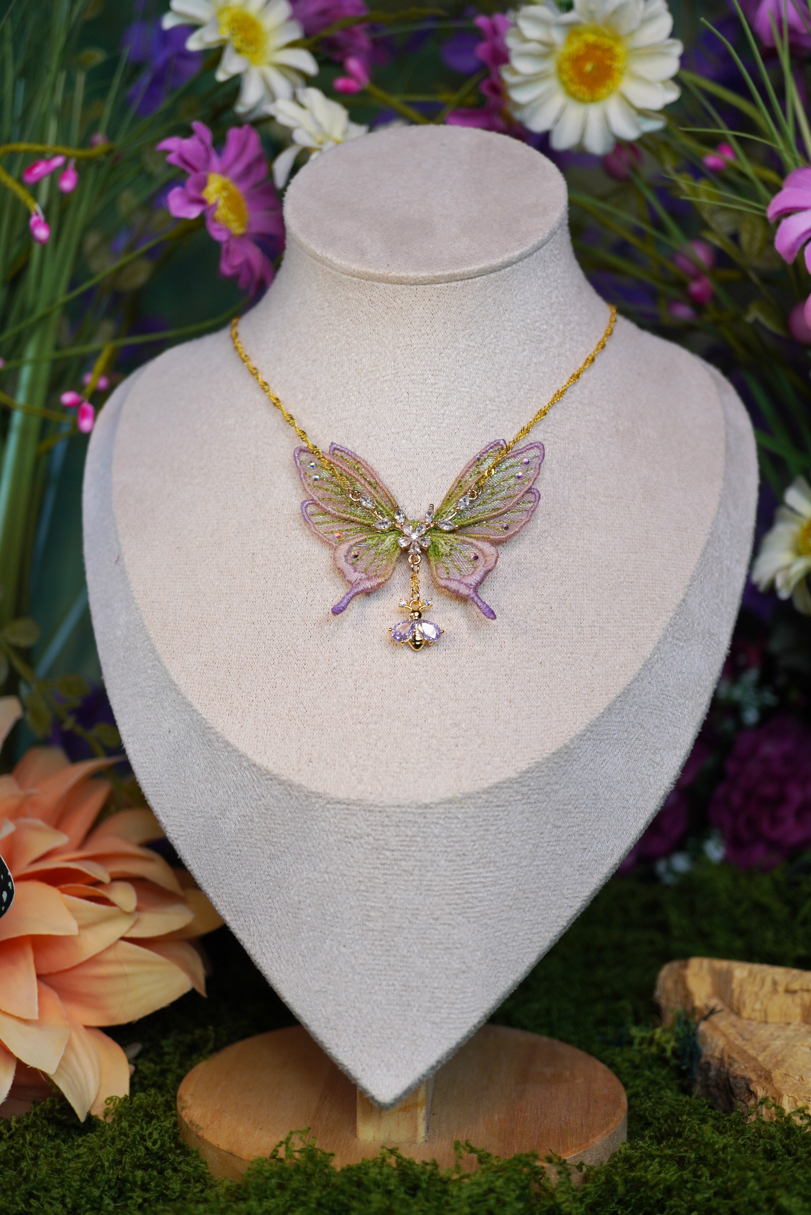 Collier "Féerie printanière"