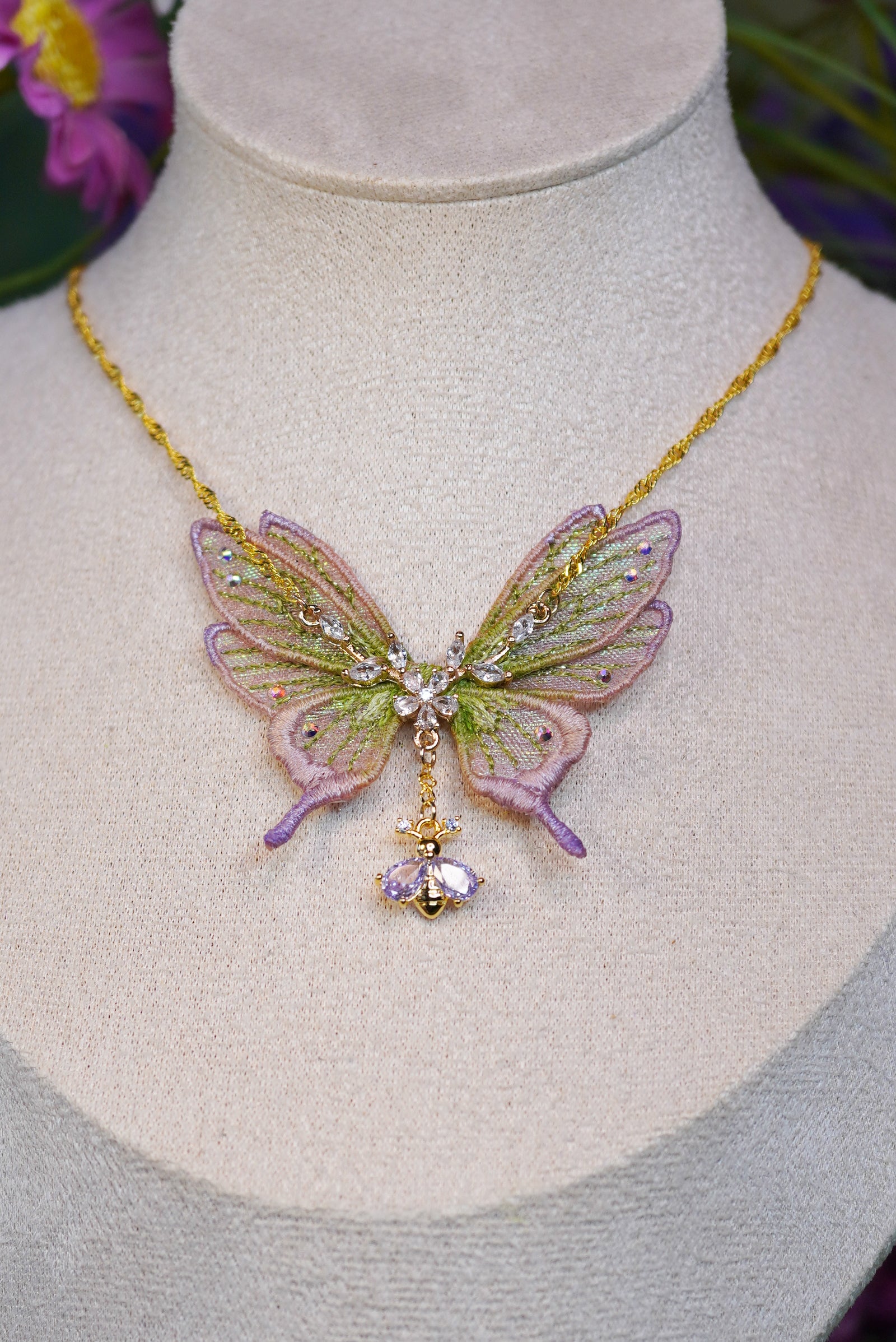 Collier "Féerie printanière"