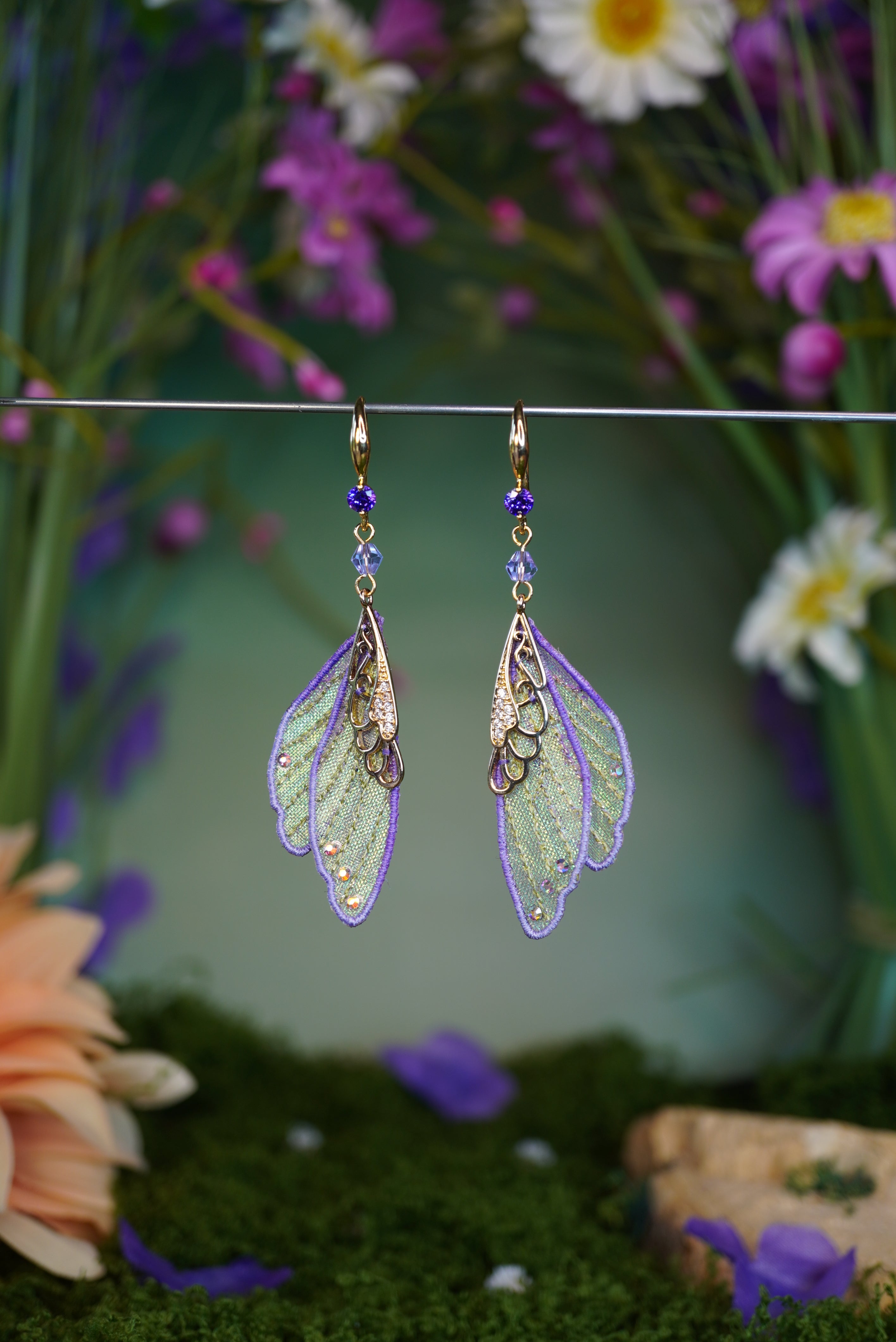 Boucles d'oreilles Ailes Féériques