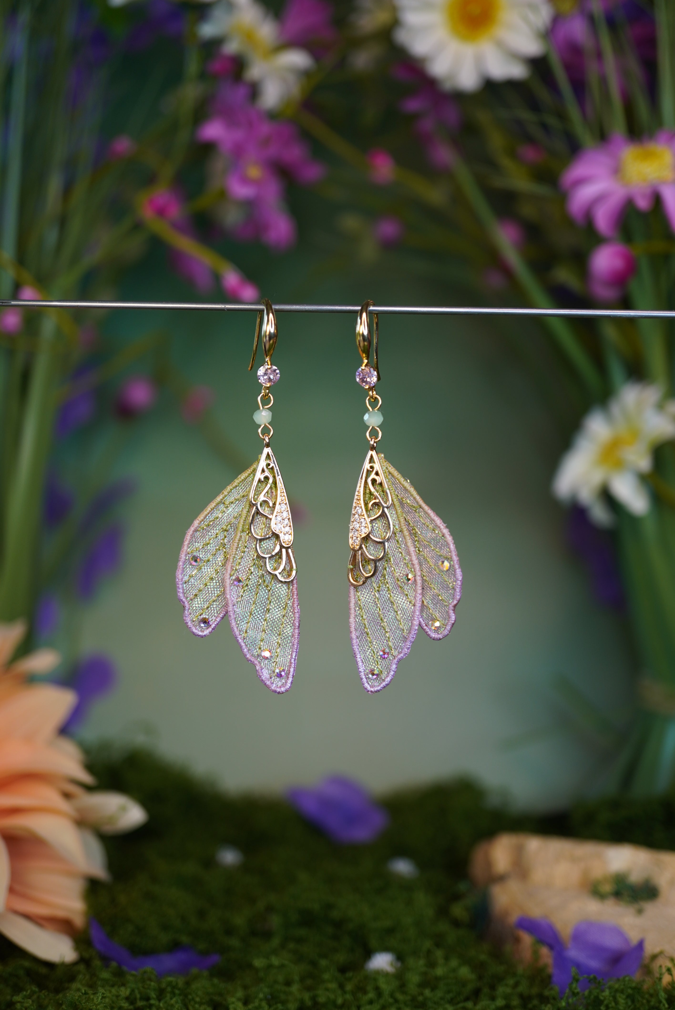 Boucles d'oreilles Ailes Féériques