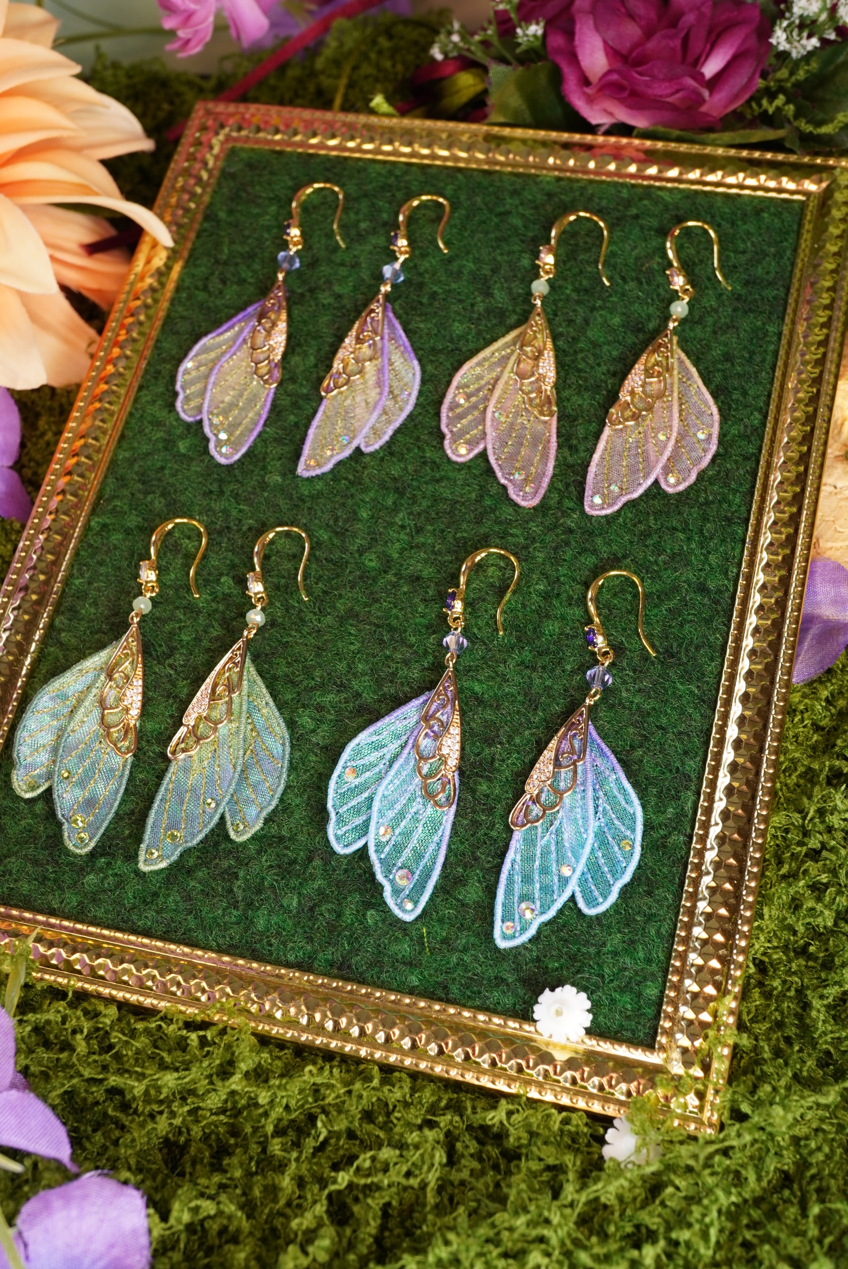 Boucles d'oreilles Ailes Féériques