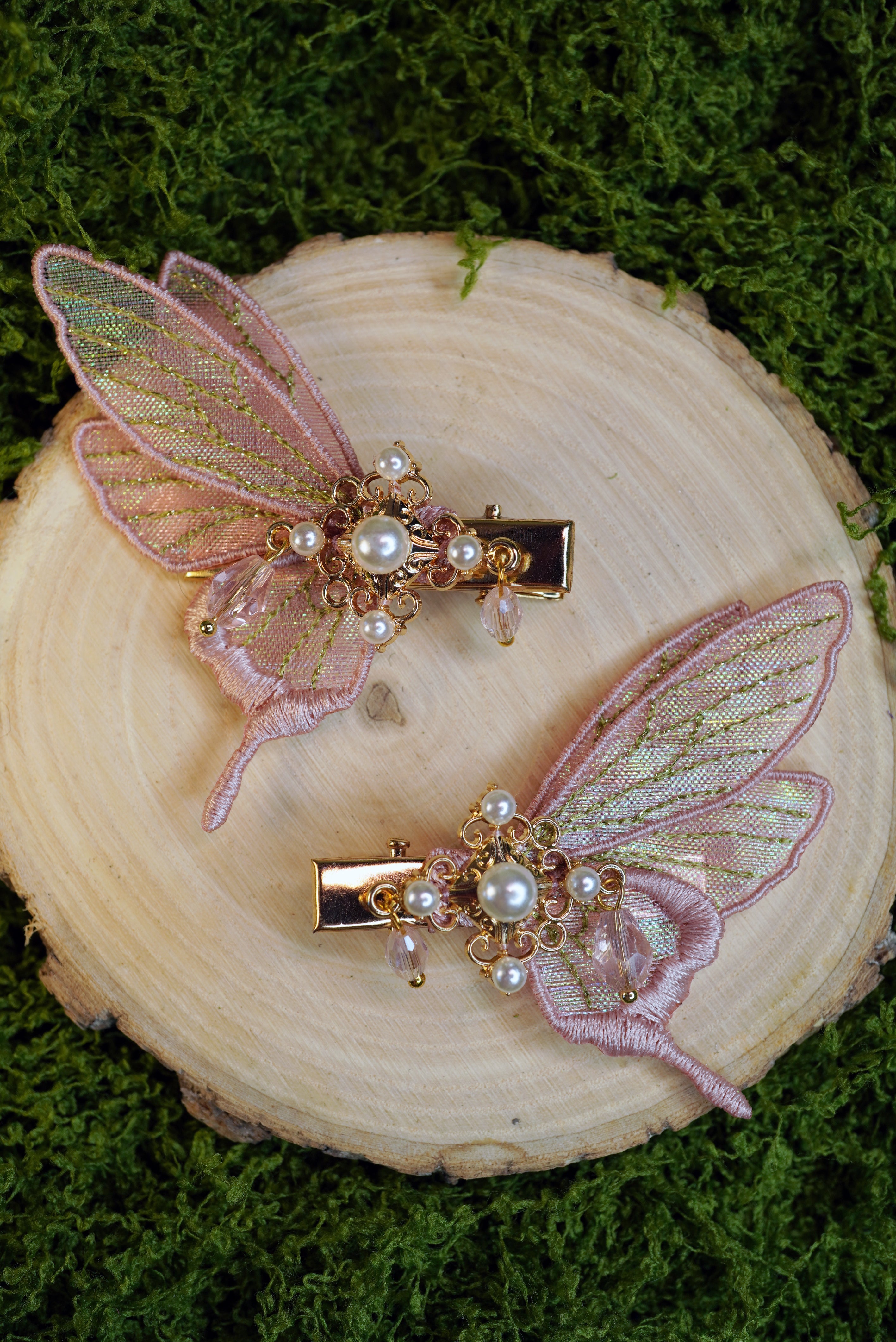 Paire de barrettes féériques