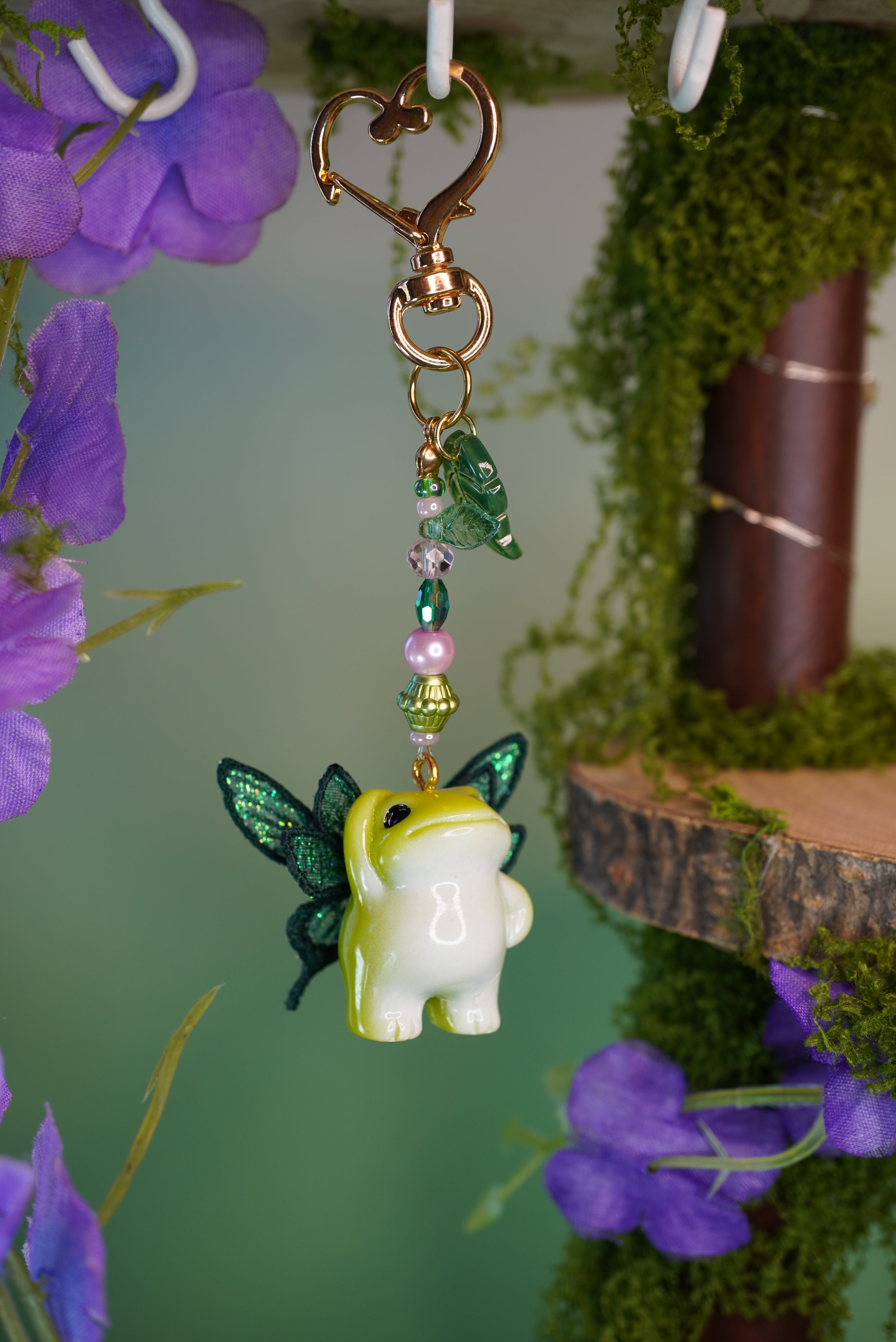 Porte-clés Grenouilles féériques