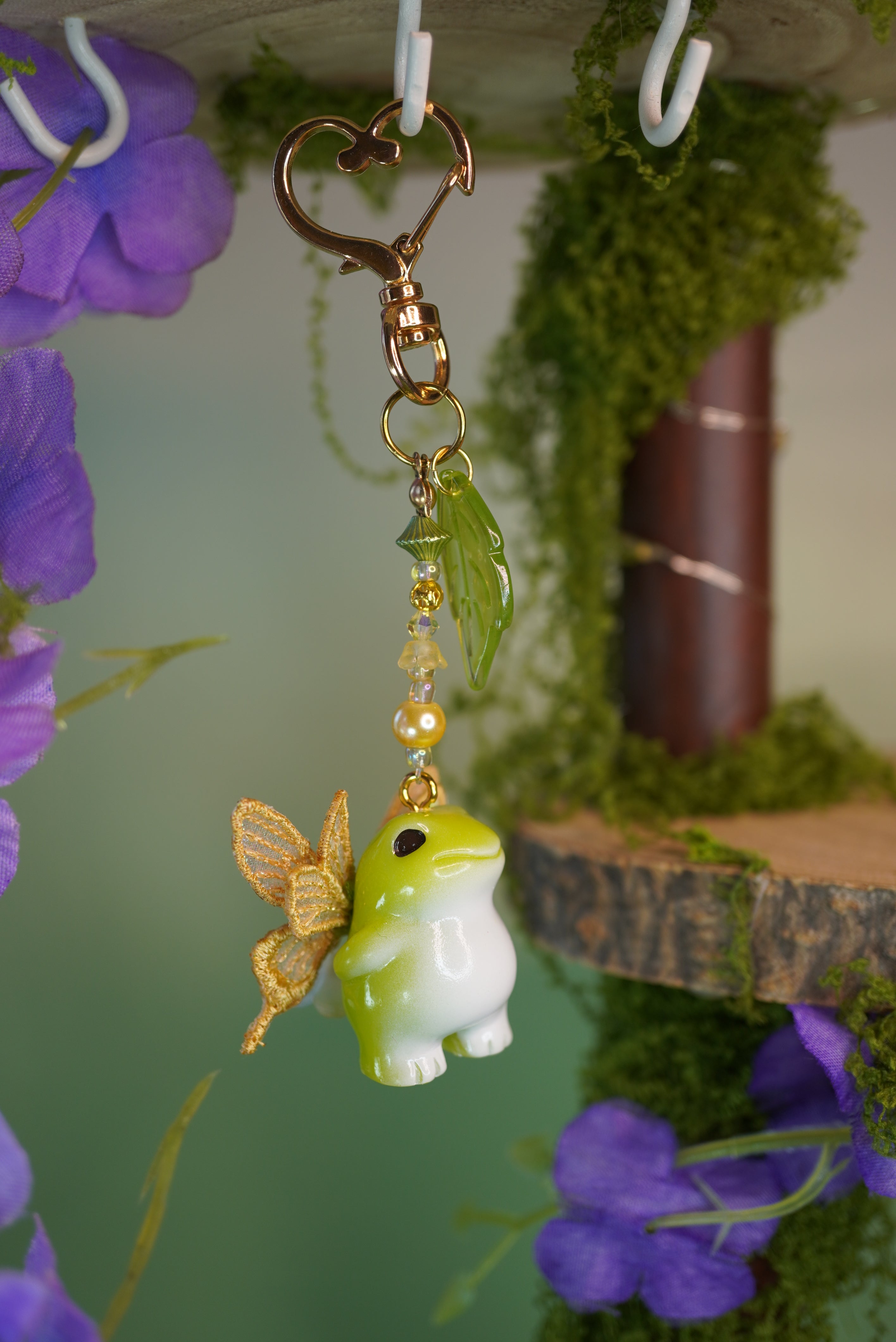 Porte-clés Grenouilles féériques