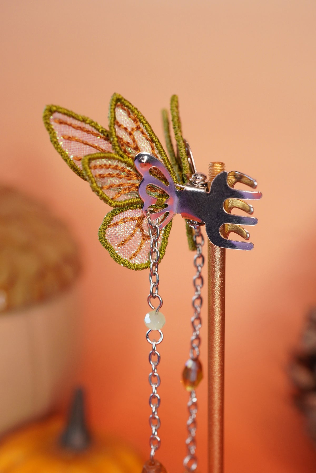 Pince Mini-fée Bijou "Murmures de la Forêt" (doré ou argenté)