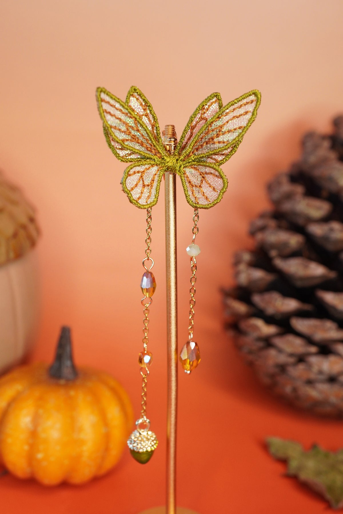 Pince Mini-fée Bijou "Murmures de la Forêt" (doré ou argenté)