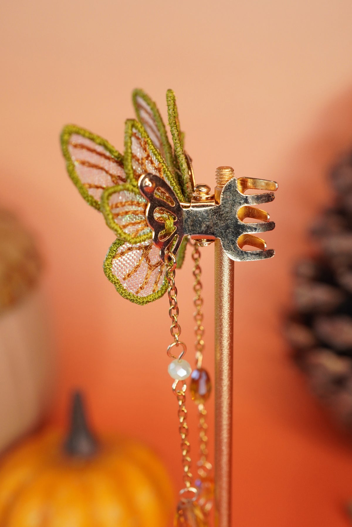 Pince Mini-fée Bijou "Murmures de la Forêt" (doré ou argenté)