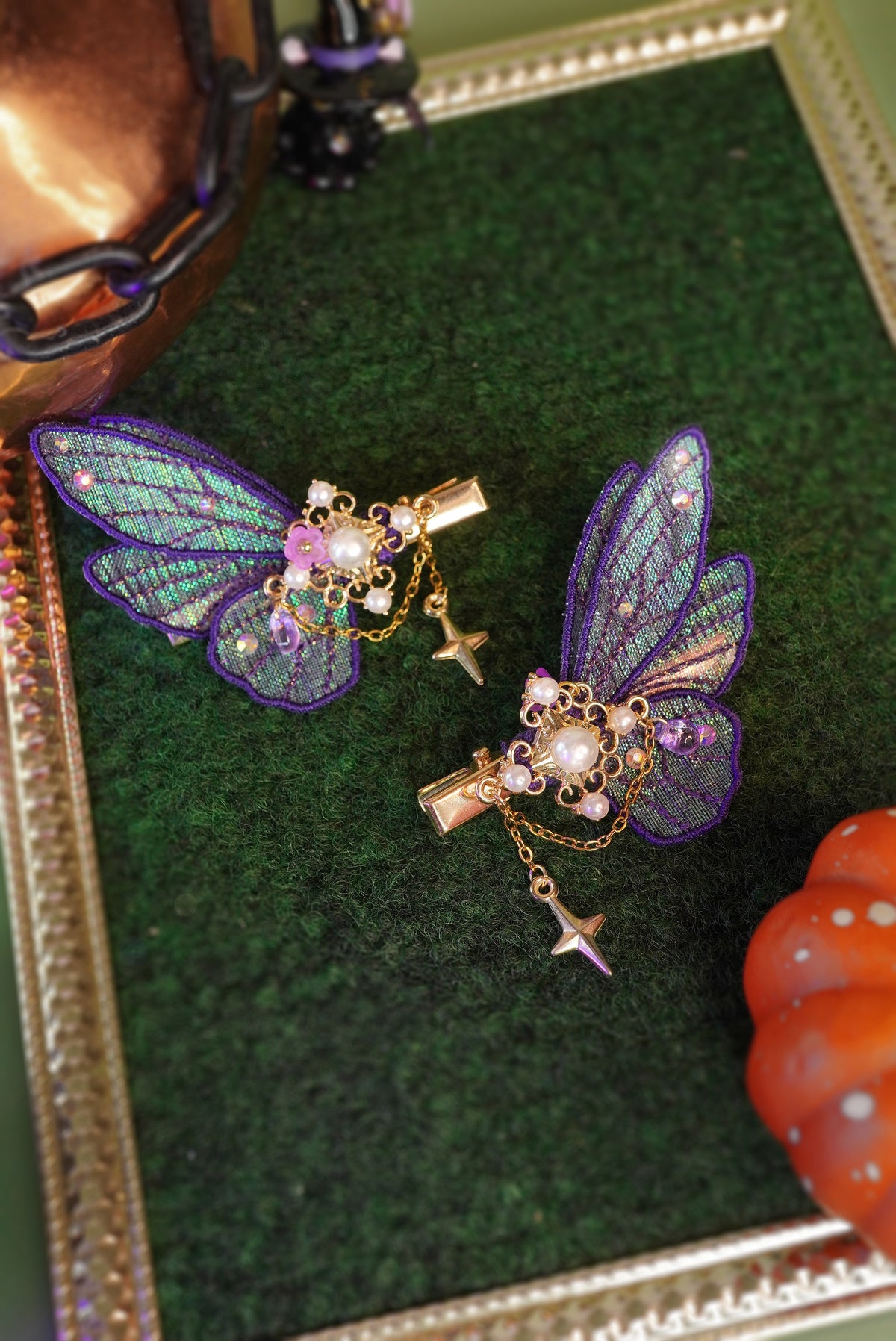 Paire de barrettes "Rituel de la Lune"