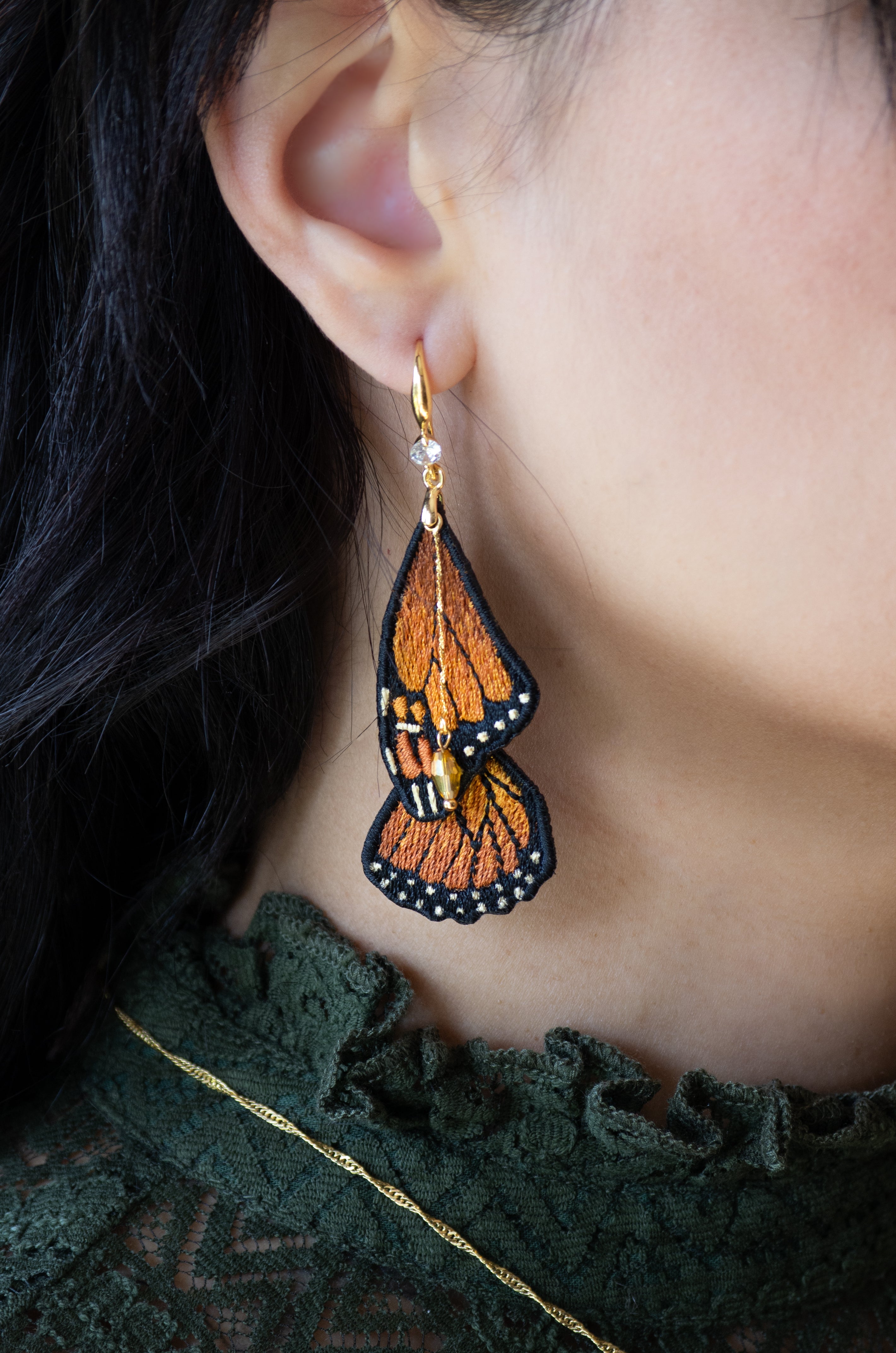 Boucles Ailes de Monarque - Majestueuses