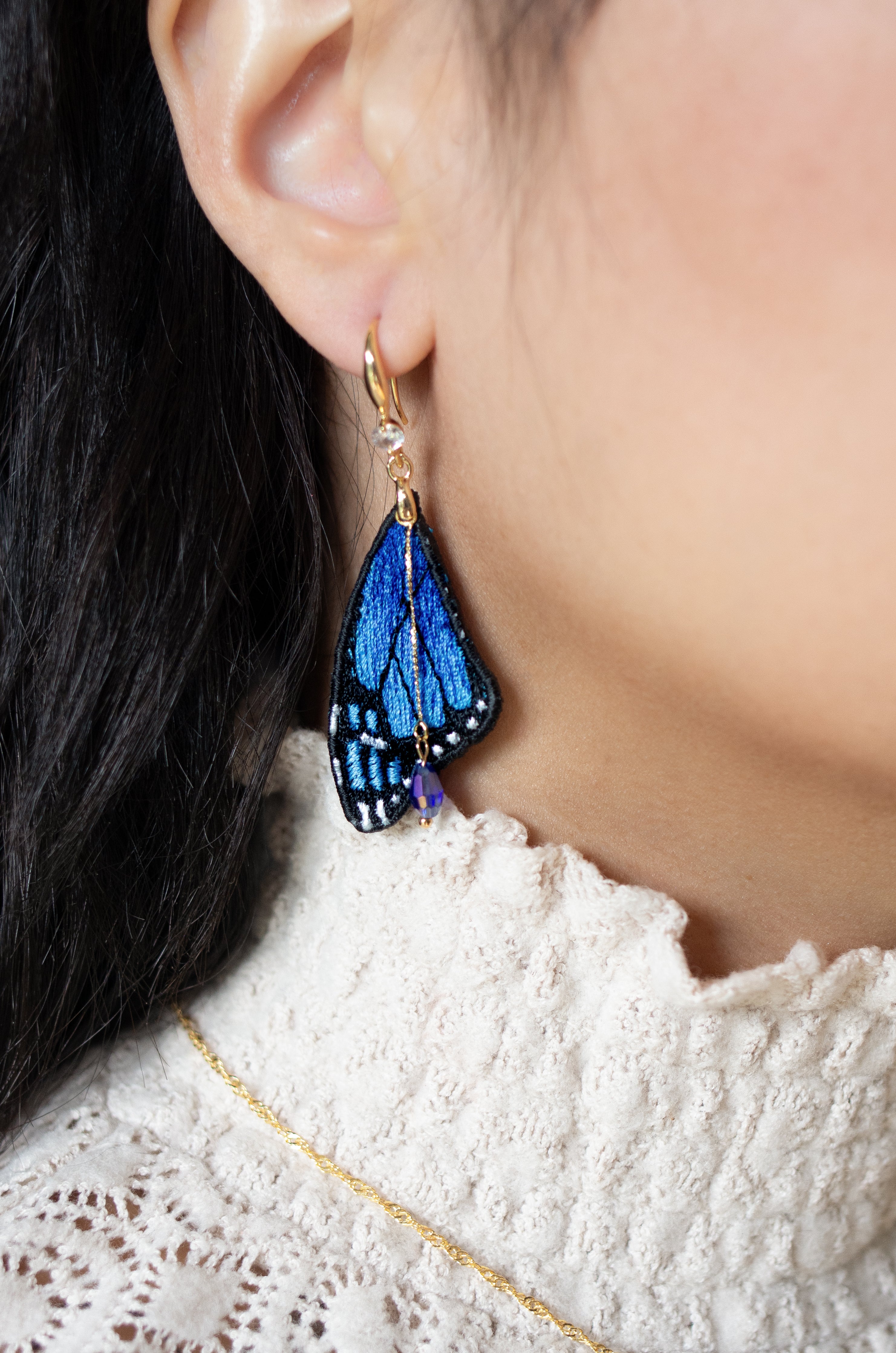 Boucles Ailes de Saphir