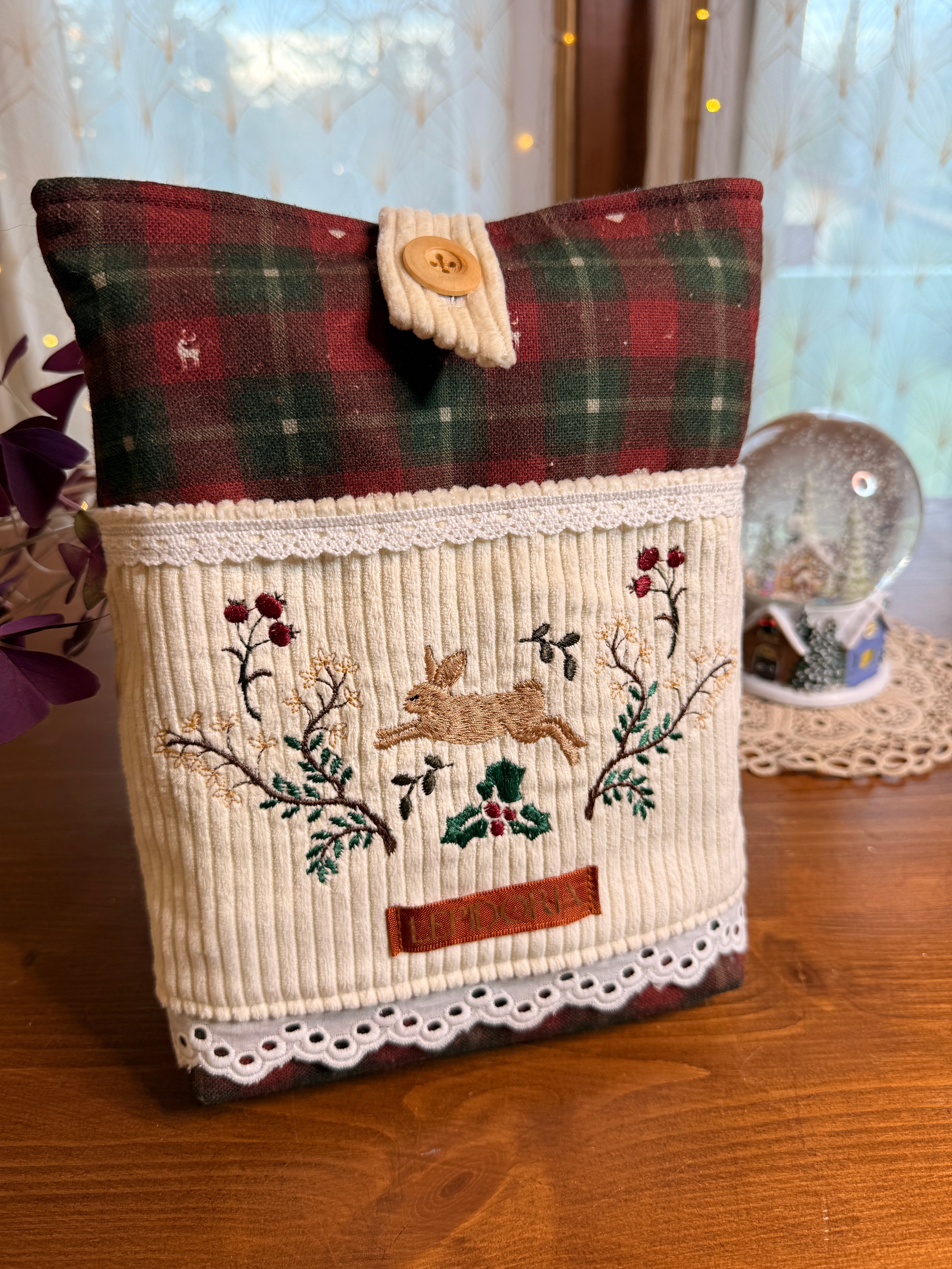 Pochette livre grand format "Lapin hivernal"