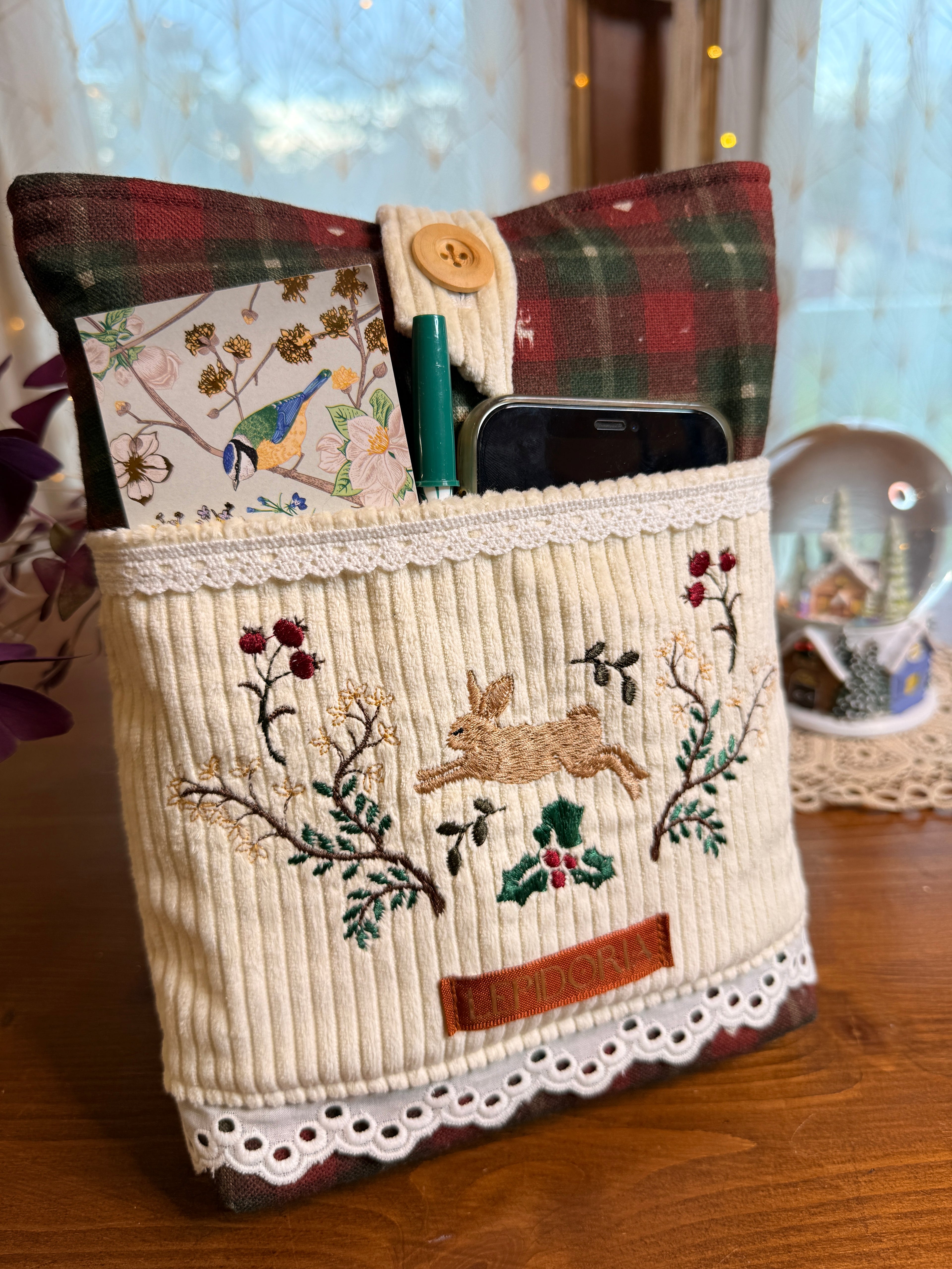 Pochette livre grand format "Lapin hivernal"