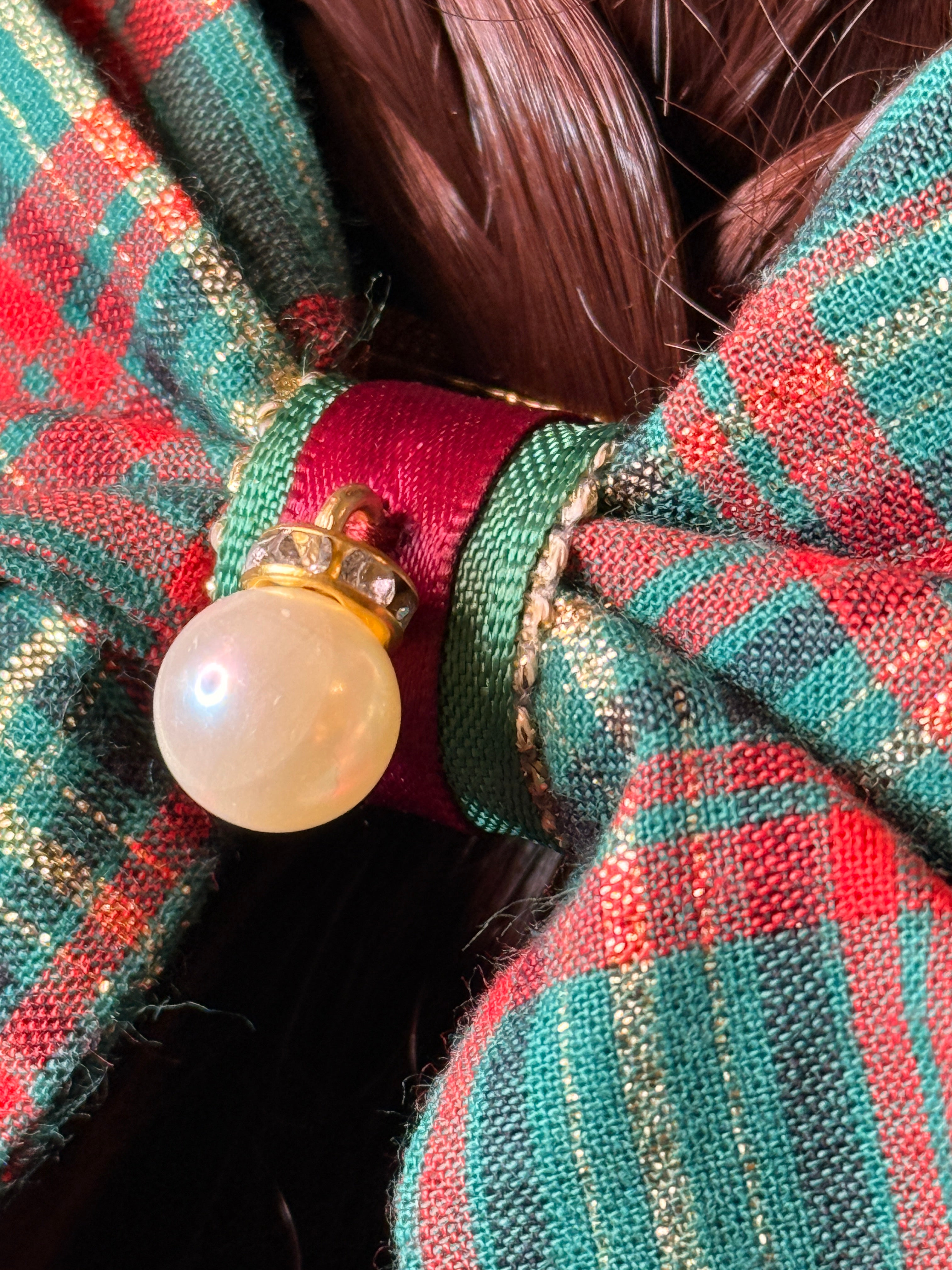 Noeud "Tartan vert de Noël"