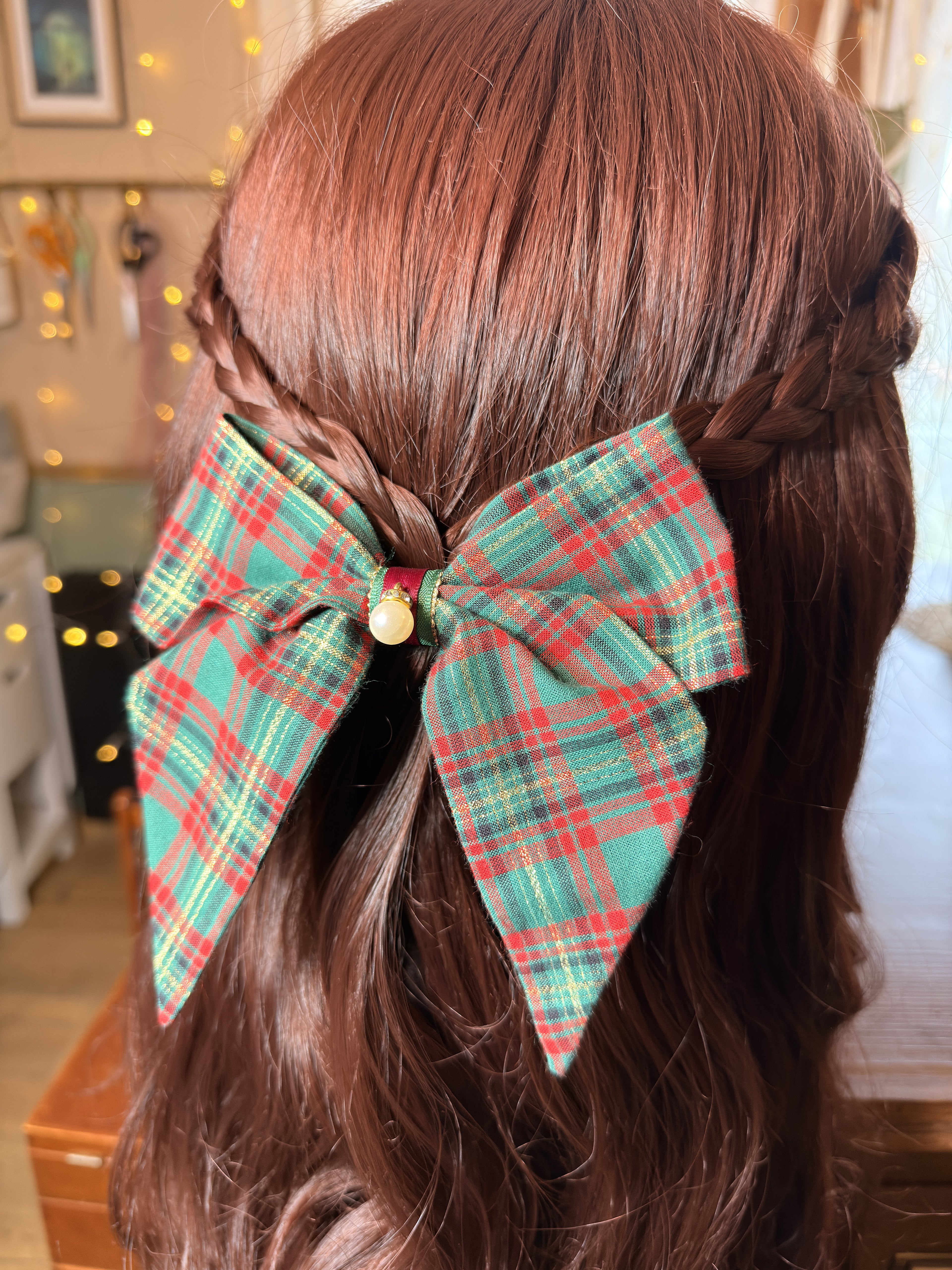 Noeud "Tartan vert de Noël"