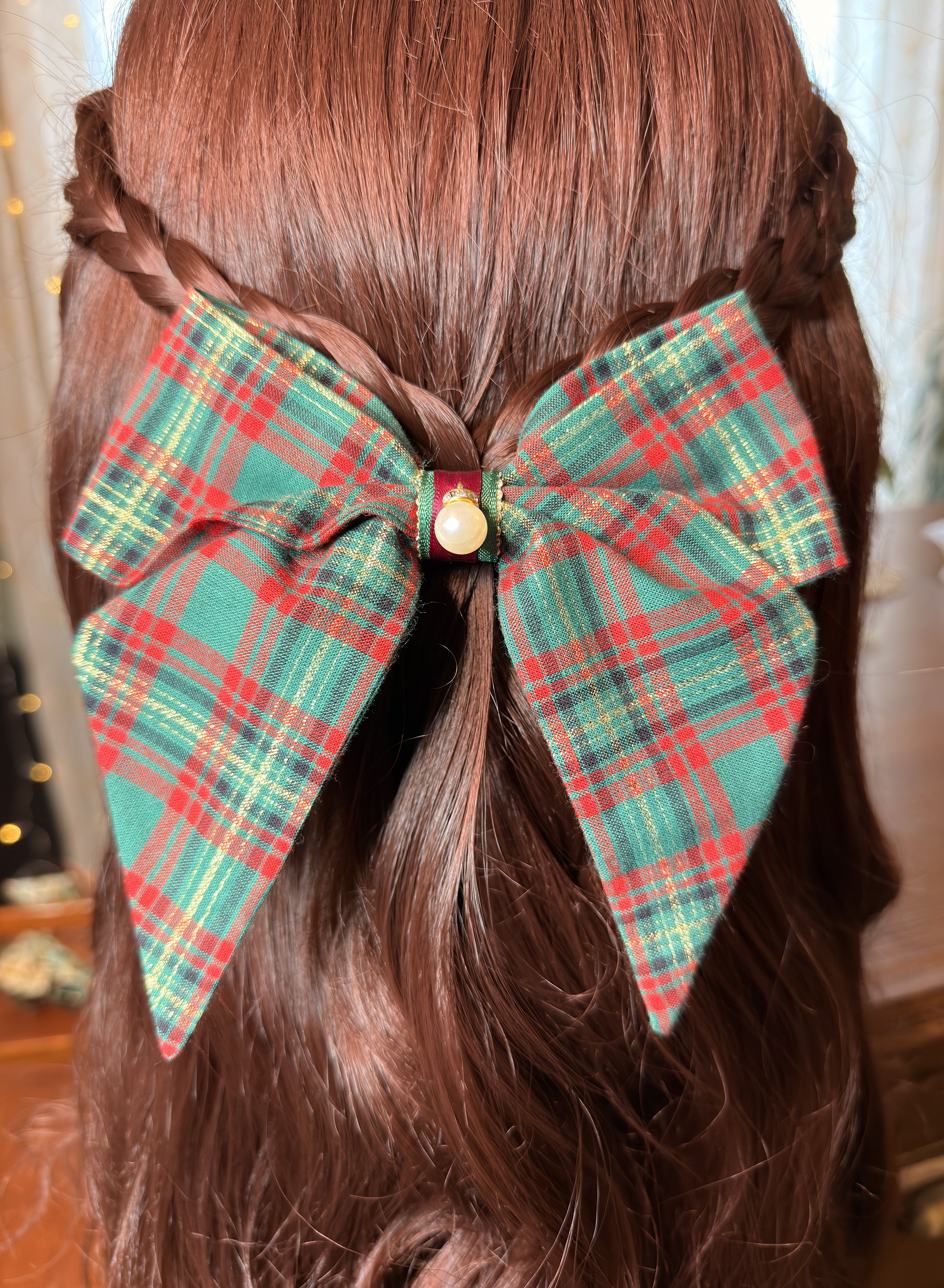 Noeud "Tartan vert de Noël"