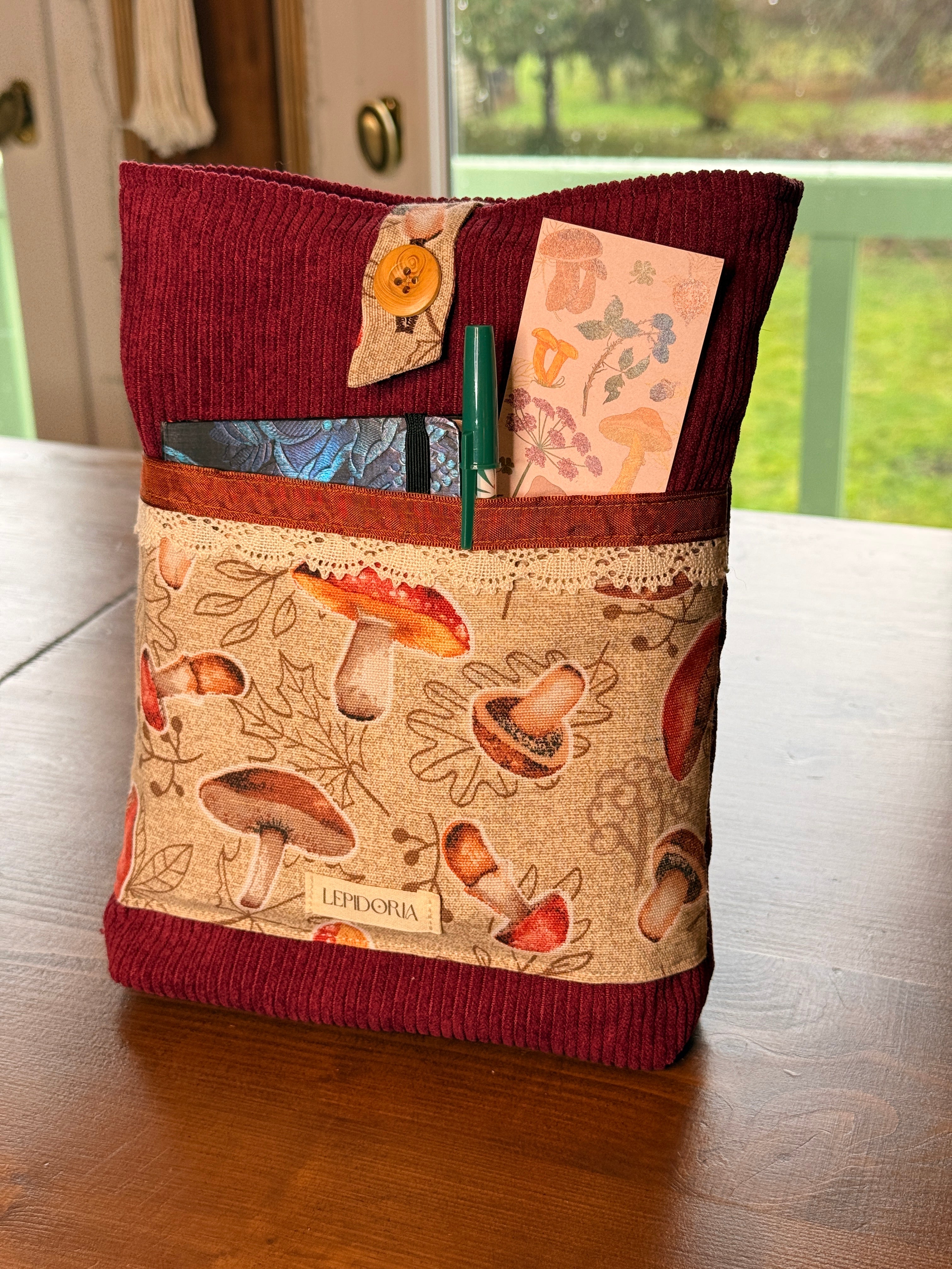 Pochette livre grand format "Cueillette aux champignons"