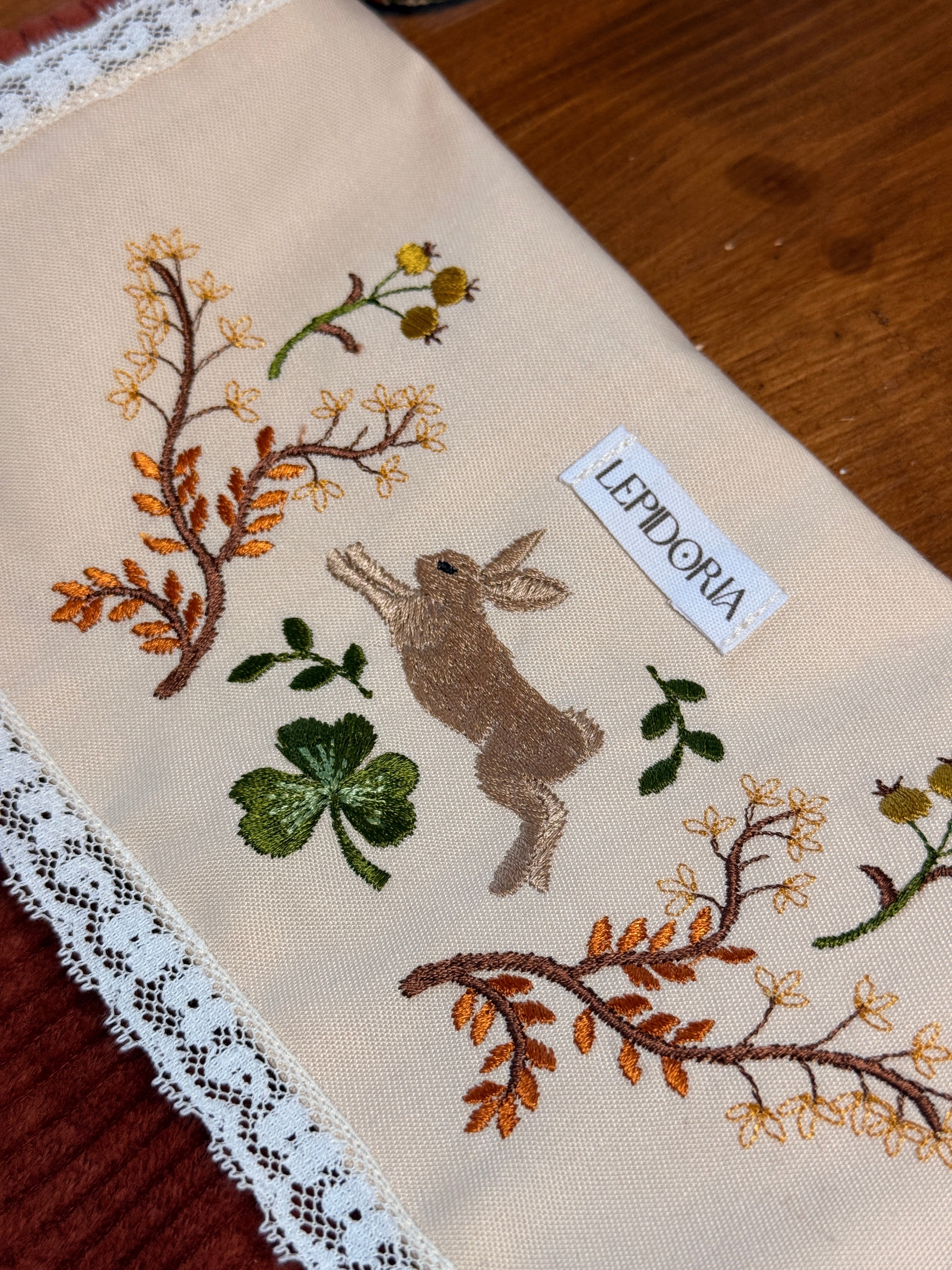 Sac messager - Lapin d'automne