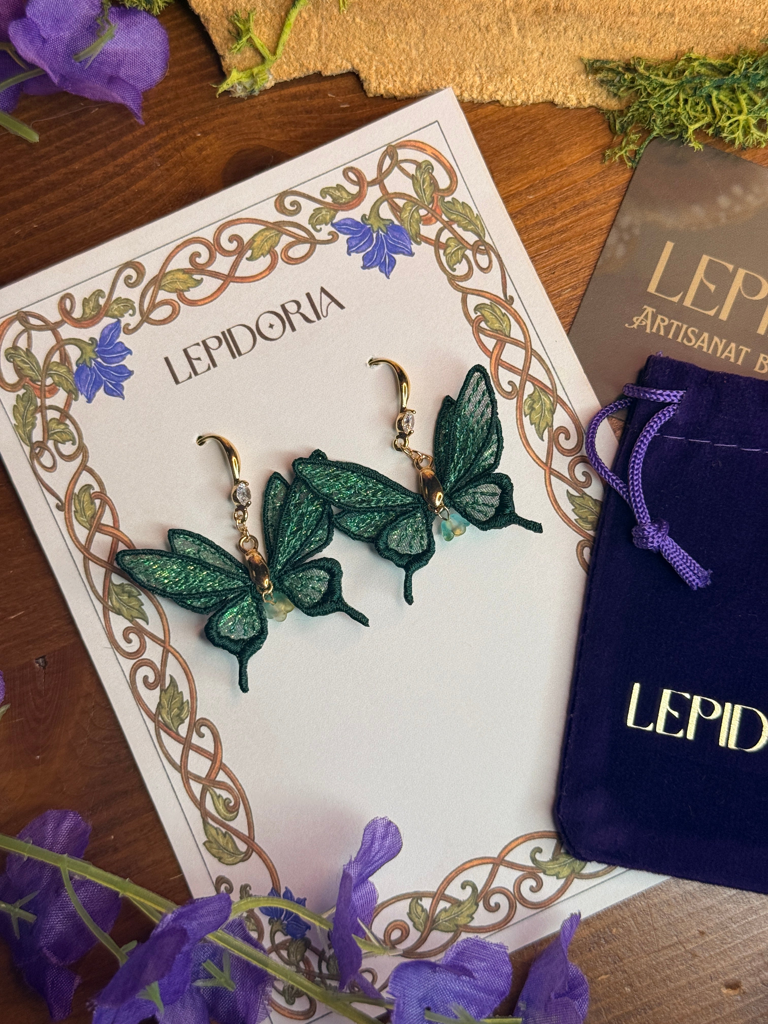 Boucles d'oreilles féériques Forestières
