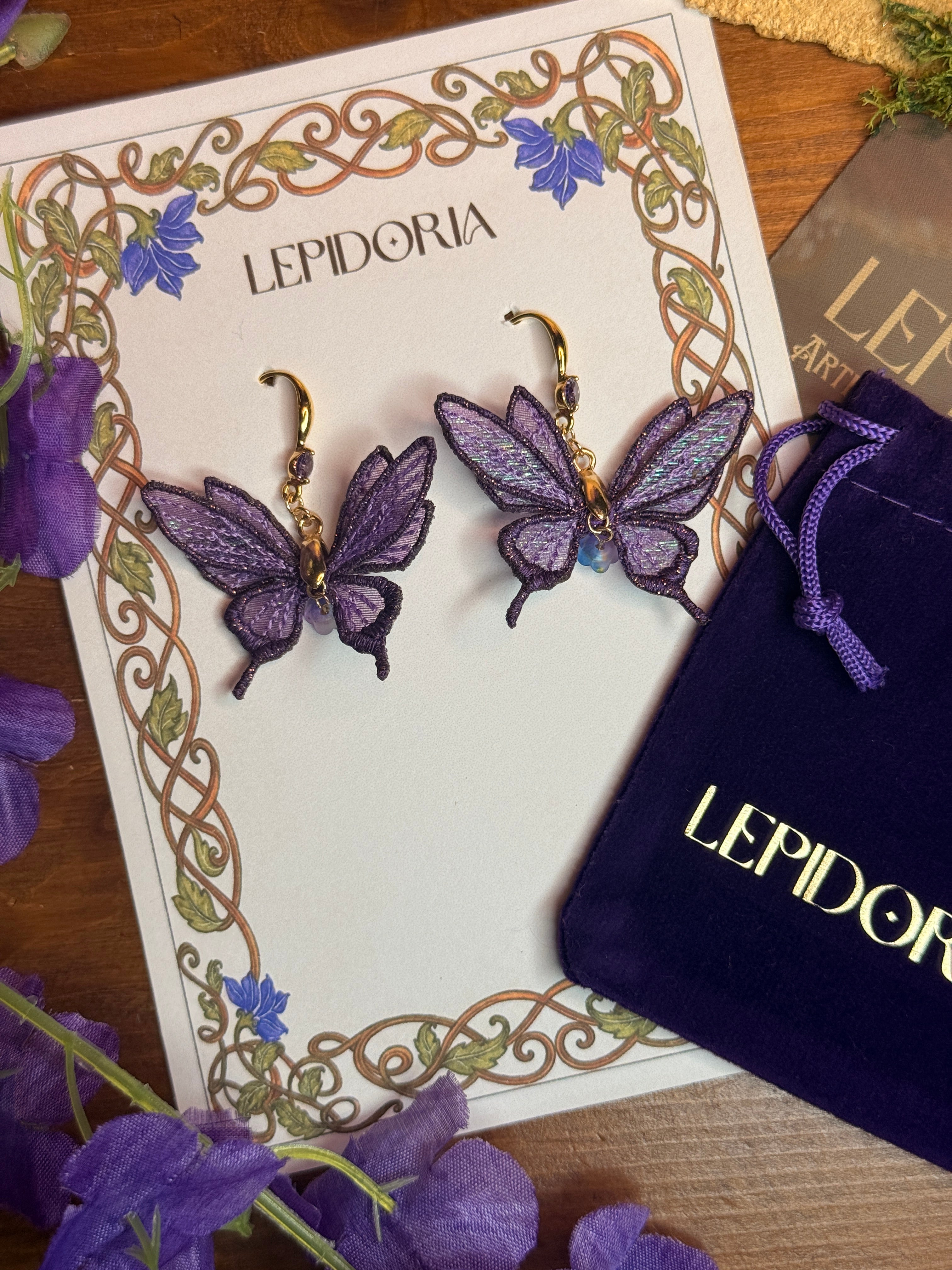 Boucles d'oreilles féériques Printanières