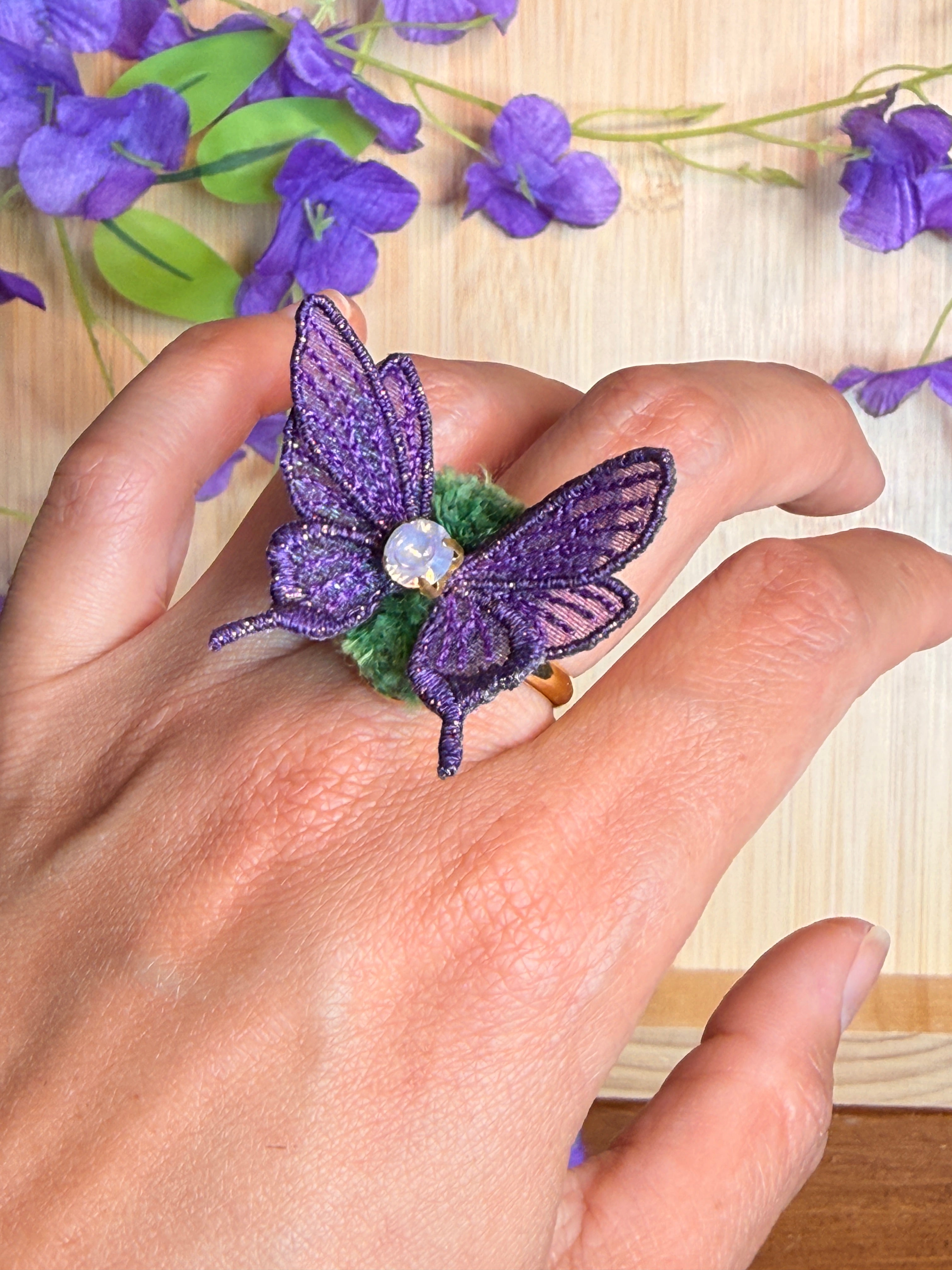 Bague féérique printanière
